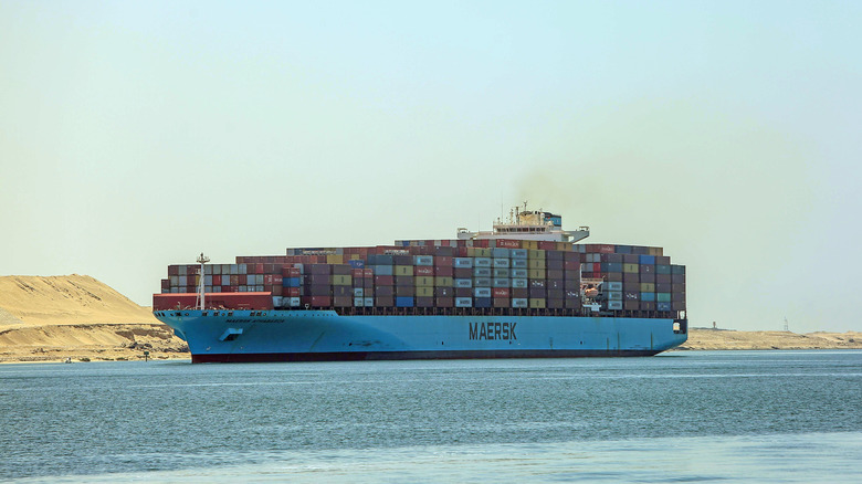 cargo ship off egypt coast