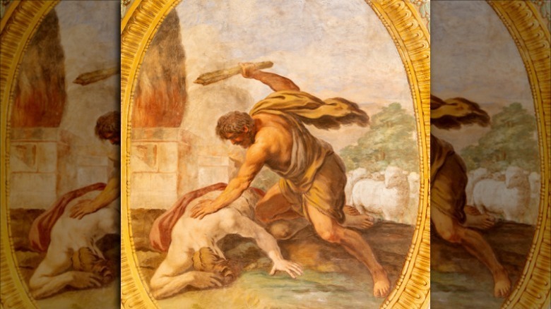 Cain murdering his brother Abel
