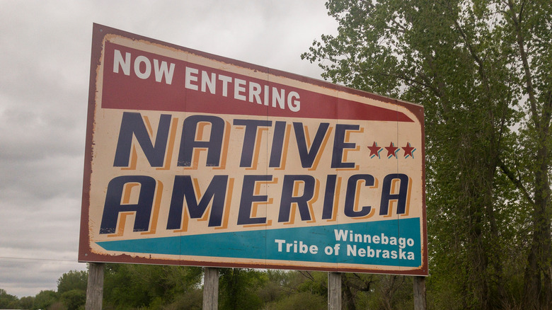 Modern Winnebago tribe sign