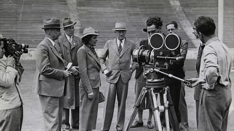 Leni Riefenstahl directs 'Olympia'
