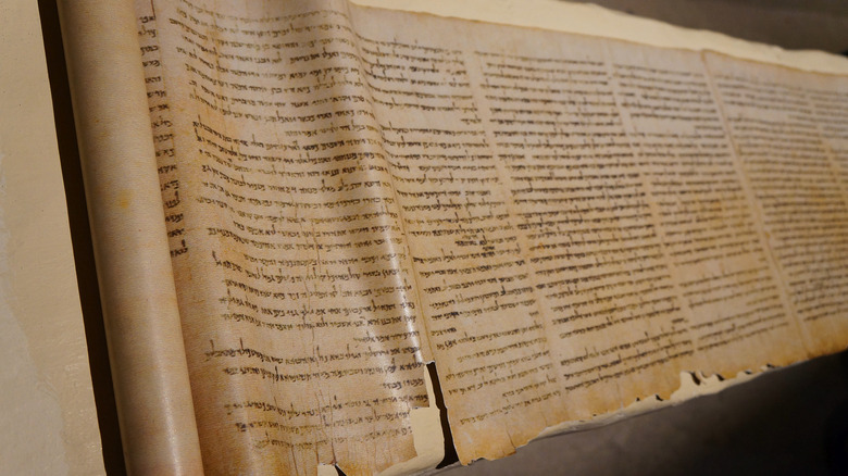 Unrolled Dead Sea Scroll