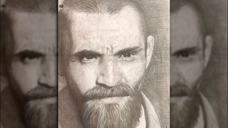 Sketch of Charles Manson