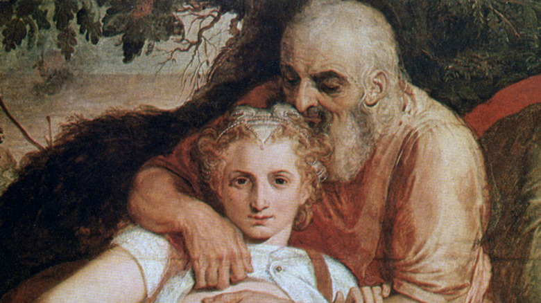 Lot and his daughter painting