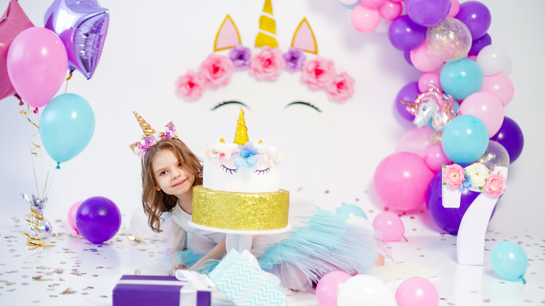 Unicorn-themed birthday party