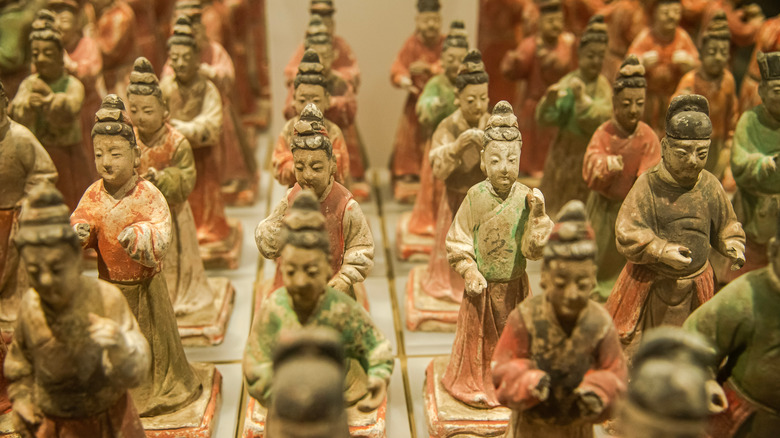 painted figures from Ming Dynasty era