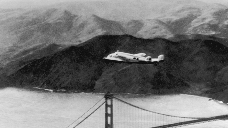 Earhart and crew over San Francisco