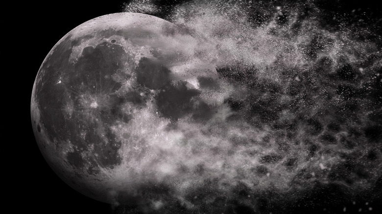 Moon exploding