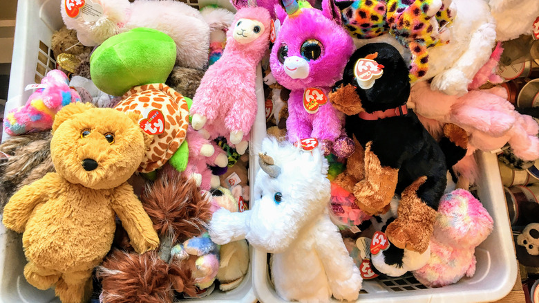 Boxes of current Beanie Babies