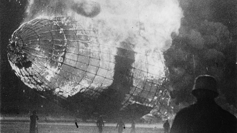Hindenburg in flames
