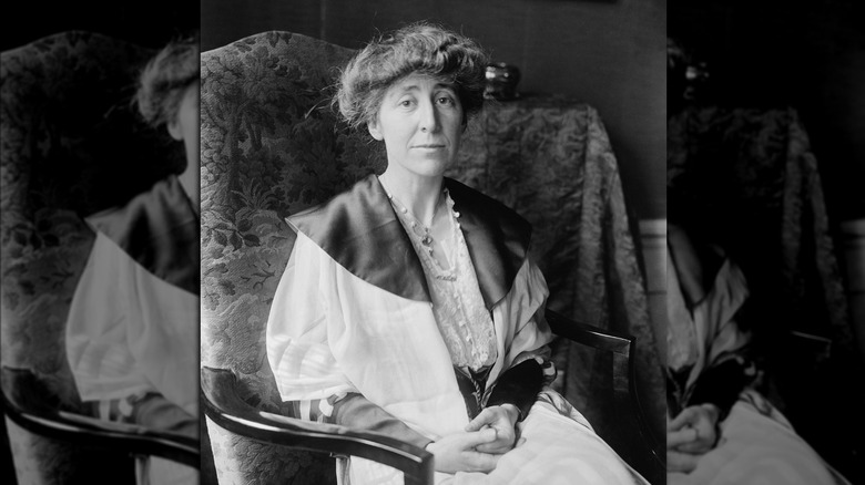 A photograph of Jeannette Rankin