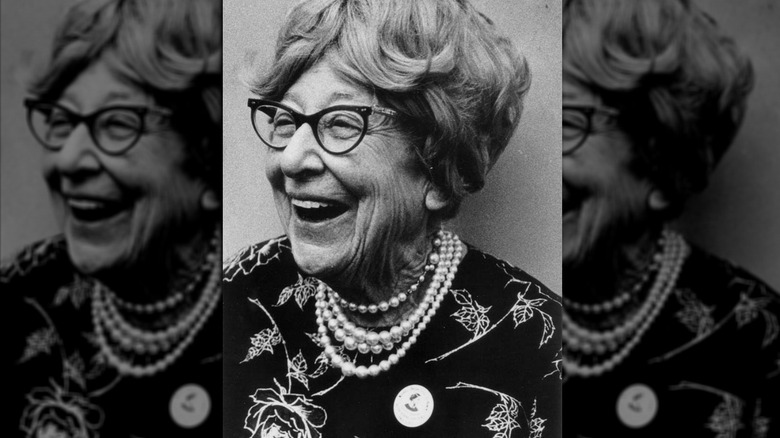 A photograph of Jeannette Rankin from 1973
