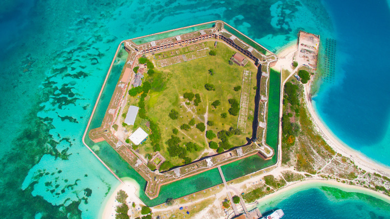 Aerial photo of Fort Jefferson