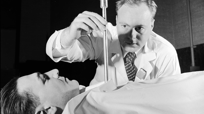 patient being treated in 1960