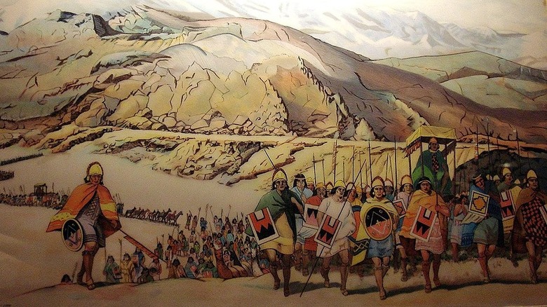 Illustration of Inca army