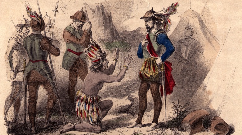 Painting of Atahualpa surrender