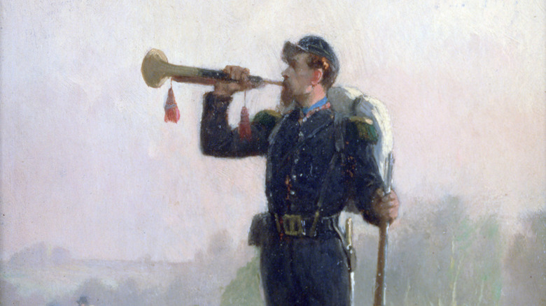 bugle player