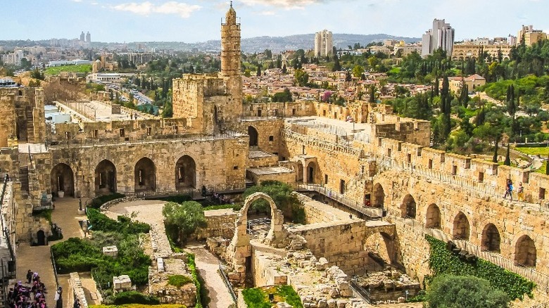 View of ancient Jerusalem ruins