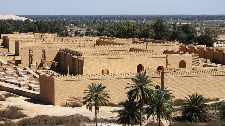 Ruins of ancient Babylon in Iraq