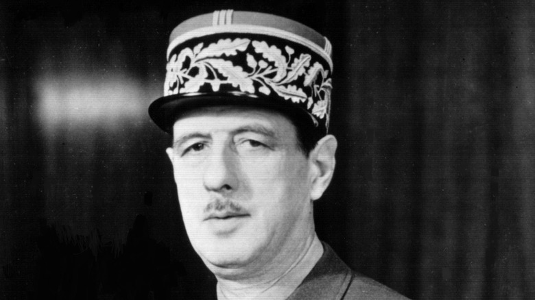 Cropped photo of General Charles de Gaulle in 1942