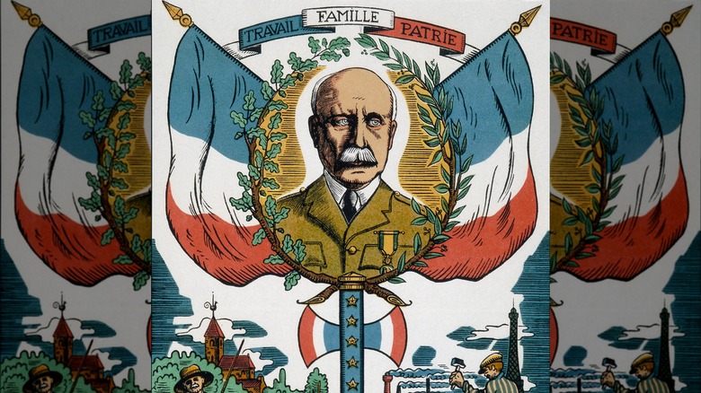 poster promoting Philippe Pétain and the Vichy government, 1942