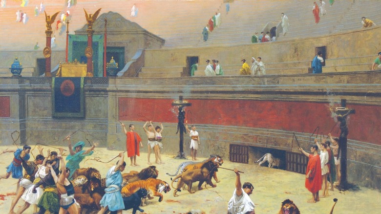 Criminals executed at the Colosseum