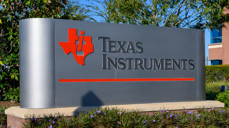Texas Instruments sign