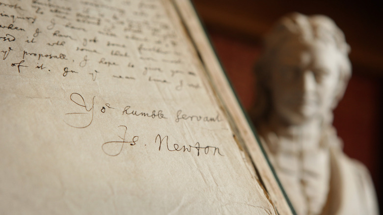 Isaac Newton's signature