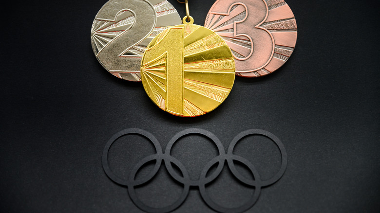 Olympic medals and rings