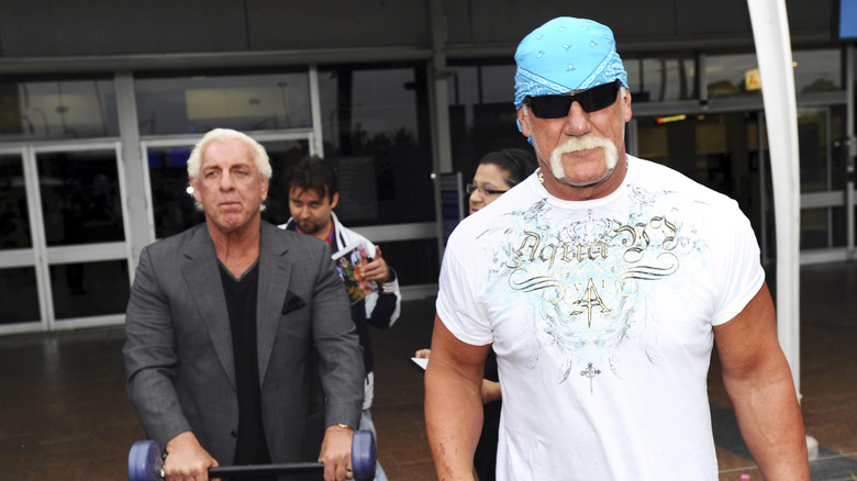 Ric Flair and Hulk Hogan being old dudes