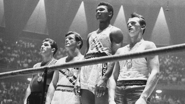 Muhammad Ali olympic medal ceremony