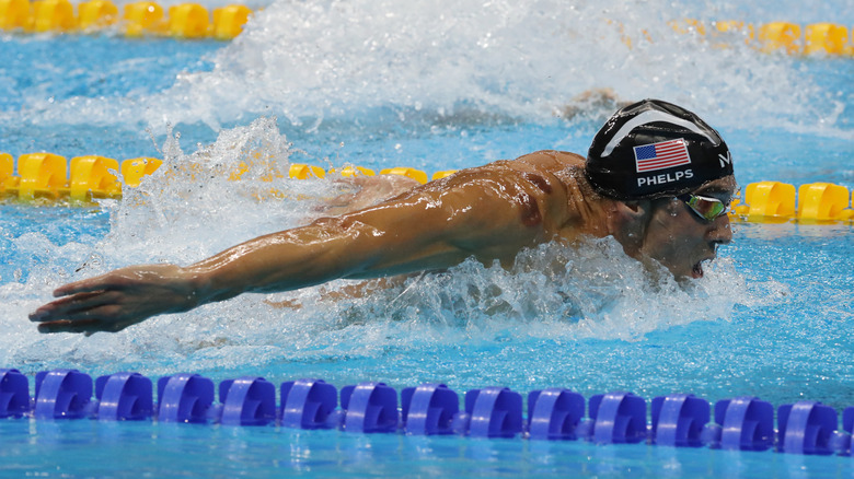 Michael Phelps olympic race