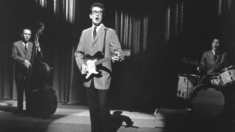 Buddy Holly performing with The Crickets