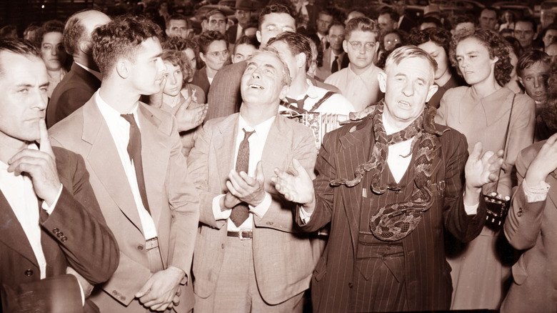 Durham, NC, Zion Tabernacle, 1949, practiced the handling of poisonous snakes.