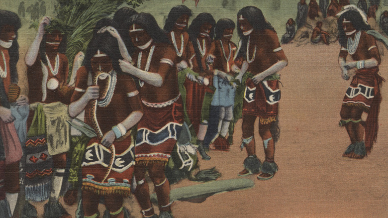 1907 painting of Hopi snake dance