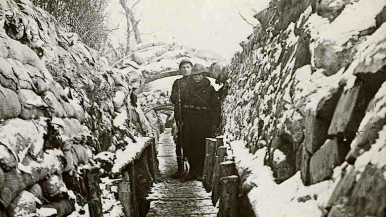 Winter in trenches