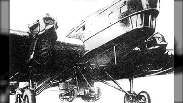 Soviet plane carrying tank