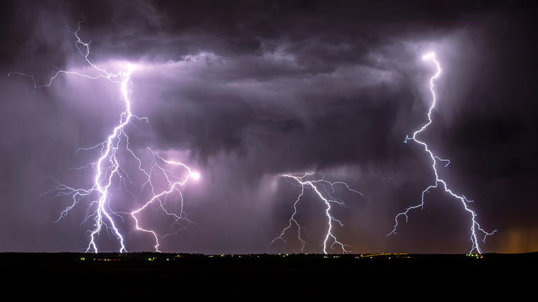 a lightning storm