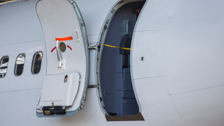 airplane door from the outside