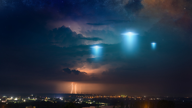 UFOs at night