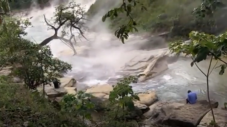 boiling river in Peru