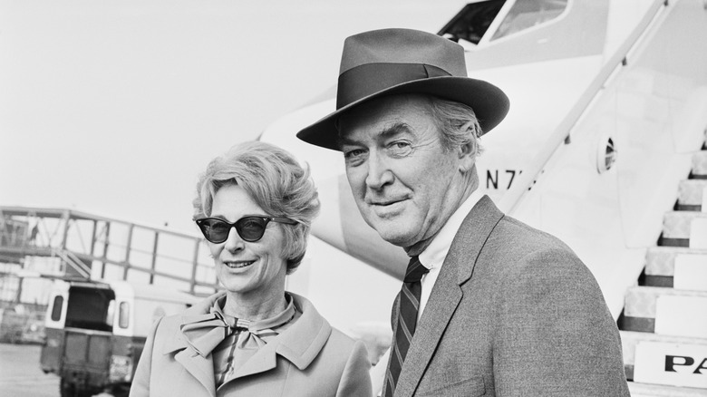 Jimmy Stewart and wife Gloria