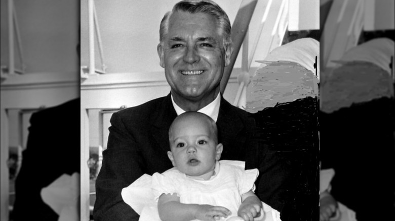 Cary Grant with daughter Jennifer