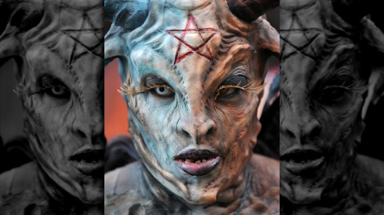 Devil's face costume