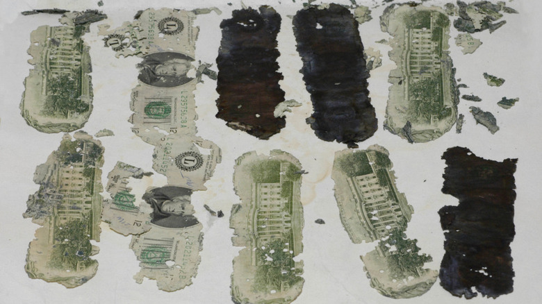 Uncovered bills stolen by D.B. Cooper