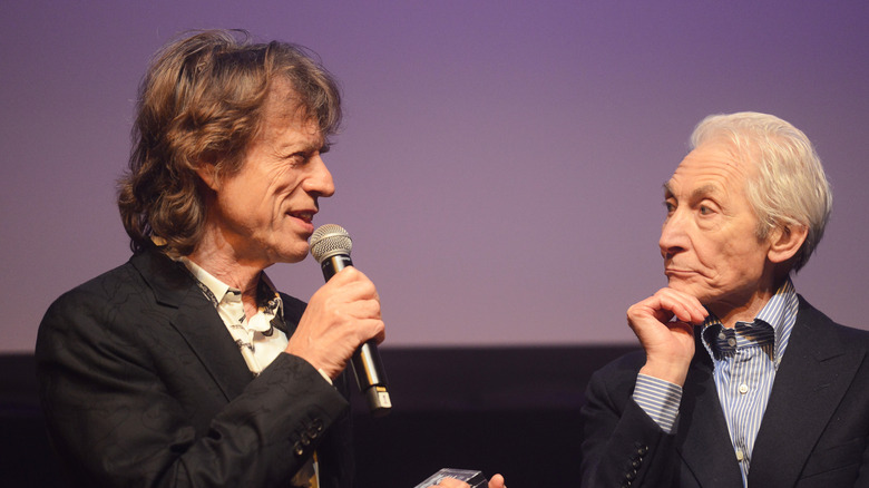 Mick Jagger and Charlie Watts