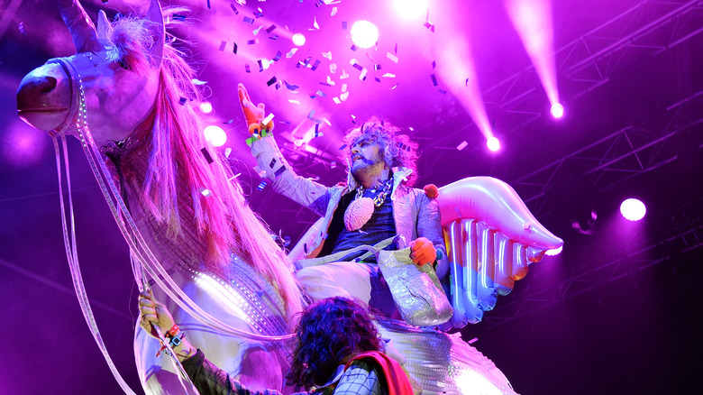 Wayne Coyne on a Unicorn