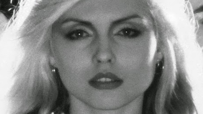 Young Debbie Harry mouth open