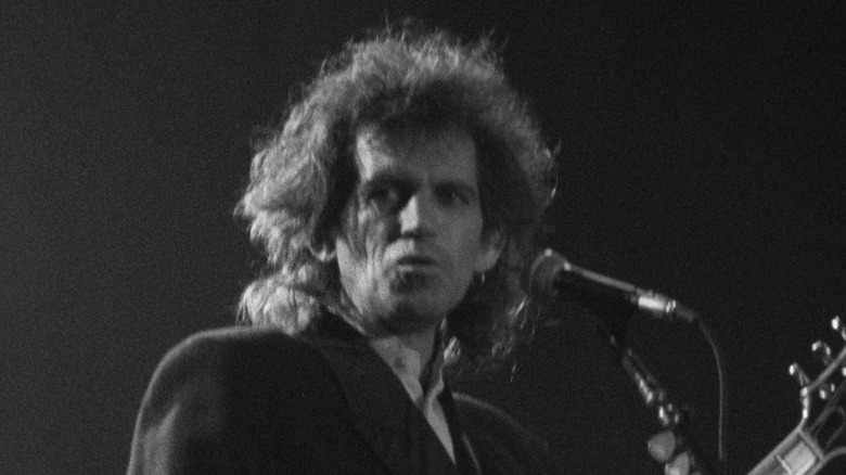 Keith Richards performing in 1988