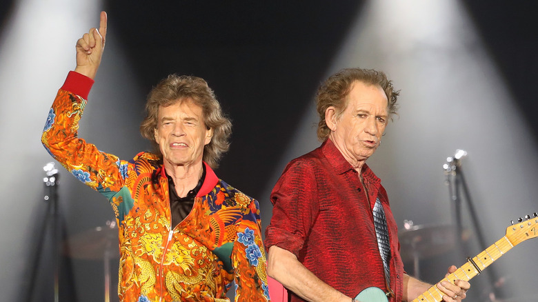 Mick Jagger and Keith Richards onstage in 2019