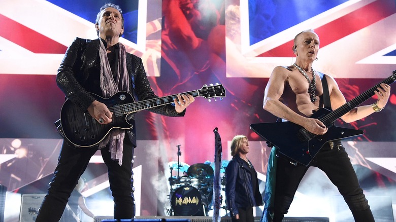 Def Leppard performing at the 2019 Rock and Roll Hall of Fame